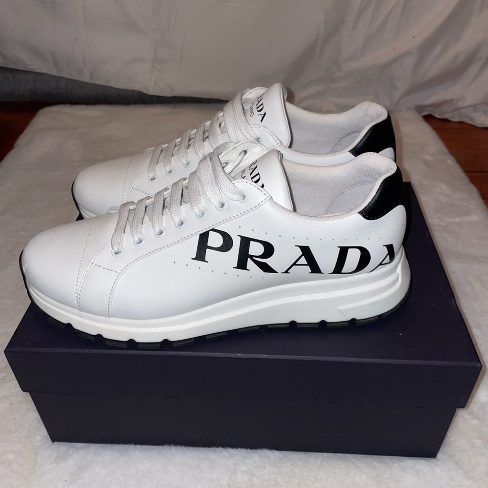 Prada vitello soft sneakers men